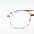 Armazón Lentes Recetados Metal Rojo Rosa Doble Puente - comprar online