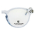 Armazón Lentes Redondo Negro Celeste Rosa Transparente Marco