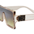Anteojos Sol Grandes Carey Placa Entera Negro Marron - comprar online