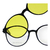 Anteojos Clipon Redondo Amarillo Lentes