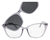 Armazón Transparente Clipon Lentes Recetados