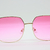 Gafas Sol Rosa Metal Grandes Cuadradas - comprar online