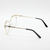 Armazón Metal Mujer Lentes Negro Dorado Marcos