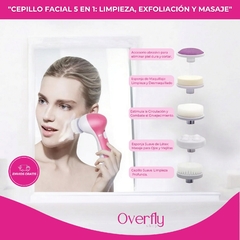 Cepillo Limpiador Facial Cutis 5 En 1 Exfoliador Masajeador - Overflyshopoficial