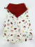 Macacão Curto c/ Babador Bandana para Bebê em Algodão Egípcio Cogumelo - Aquarela Kids - Moda Infantil