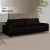 Sofá Decorativo Sala de Estar Metropole 4 Lugares 280cm Bipartido Couro Marrom - Mozzelar - comprar online