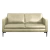 Sofá Decorativo Sala de Estar Europa 3 Lugares 220cm Couro Tiza - Mozzelar - loja online