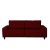 Sofá Decorativo Sala de Estar Asgand 4 Lugares 240cm Bipartido Couro Vermelho - Mozzelar - loja online