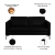 Sofá Decorativo Sala de Estar Europa 2 Lugares 200cm Couro Preto - Mozzelar na internet