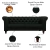 Sofá Decorativo Sala de Estar Chesterfield 4 Lugares 260cm Couro Verde - Mozzelar na internet