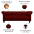 Sofá Decorativo Sala de Estar Chesterfield 4 Lugares 260cm Couro Vermelho - Mozzelar na internet