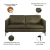 Sofá Decorativo Sala de Estar Europa 3 Lugares 220cm Couro Fendi - Mozzelar na internet