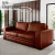 Sofá Decorativo Sala de Estar Champions 4 Lugares 240cm Bipartido Couro Conhaque - Mozzelar - comprar online