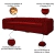 Sofá Decorativo Sala de Estar Duquesa 4 Lugares 260cm Couro Vermelho - Mozzelar na internet