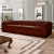 Sofá Decorativo Sala de Estar Duquesa 4 Lugares 280cm Couro Conhaque - Mozzelar - comprar online