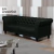 Sofá Decorativo Sala de Estar Chesterfield 4 Lugares 260cm Couro Verde - Mozzelar - comprar online