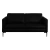 Sofá Decorativo Sala de Estar Europa 2 Lugares 200cm Couro Preto - Mozzelar - loja online