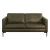Sofá Decorativo Sala de Estar Europa 3 Lugares 220cm Couro Fendi - Mozzelar - loja online