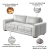 Sofá Decorativo Sala de Estar Champions 2 Lugares 150cm Couro Branco - Mozzelar na internet