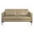 Sofá Decorativo Sala de Estar Europa 4 Lugares 240cm Couro Bege - Mozzelar - loja online