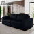 Sofá Decorativo Sala de Estar Champions 4 Lugares 240cm Bipartido Couro Azul Marinho - Mozzelar - comprar online