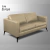 Sofá Decorativo Sala de Estar Europa 4 Lugares 240cm Couro Bege - Mozzelar - comprar online