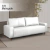 Sofá Decorativo Sala de Estar Metropole 3 Lugares 200cm Couro Branco - Mozzelar - comprar online