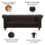 Sofá Decorativo Sala de Estar Chesterfield 4 Lugares 260cm Couro Capuccino - Mozzelar na internet
