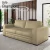 Sofá Decorativo Sala de Estar Champions 4 Lugares 240cm Bipartido Couro Bege - Mozzelar - comprar online