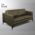 Sofá Decorativo Sala de Estar Europa 3 Lugares 220cm Couro Fendi - Mozzelar - comprar online