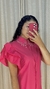 Vestido Chemise Pink com pérolas na internet