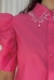 Vestido Chemise Pink com pérolas - Jardins Boutique