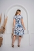 Vestido curto estampado na internet