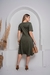 Vestido Elegante verde musgo na internet