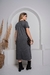 Vestido Casual cinza na internet