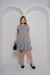 Vestido curto cinza - comprar online
