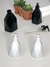 KIT 2 Porta Sabonete Líquido ou Álcool em Gel 500ml Preta ou Branca - PASC Utilidades