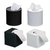 Porta Rolo Papel Higienico Redondo ou Quadrado Branco ou Preto