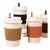 KIT 2 Copos de Café Bambu com Tampa e Mexedor 450ML - PASC Utilidades