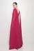 Vestido Longo Decote V Burgundy na internet