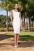 Vestido Curto com decote reto Flor de Gardênia - comprar online