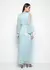 Imagem do Vestido Longo Bordado com Fenda Central Blue Of the Stars