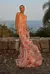 Vestido Longo com Alças e Babados - comprar online