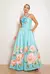 Vestido Longo Frente Única com Recorte e Flor - comprar online
