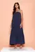 Vestido Longo em Cupro - comprar online
