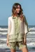 Camisa com Mangas 3/4 Green Shell - Ton Âge