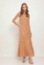 Vestido Longo Unilateral com Franjas - comprar online
