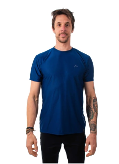 Camiseta Dry Cool UPF50+ Masculina MC Conquista azul