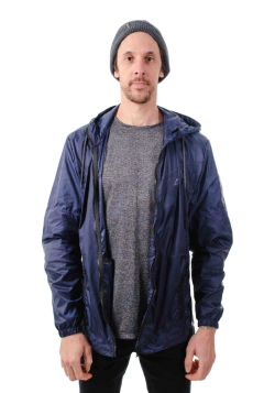 Jaqueta Corta Vento Blowing Masculina Conquista azul - loja online