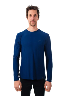 Camiseta Dry Cool ML Masculina P azul